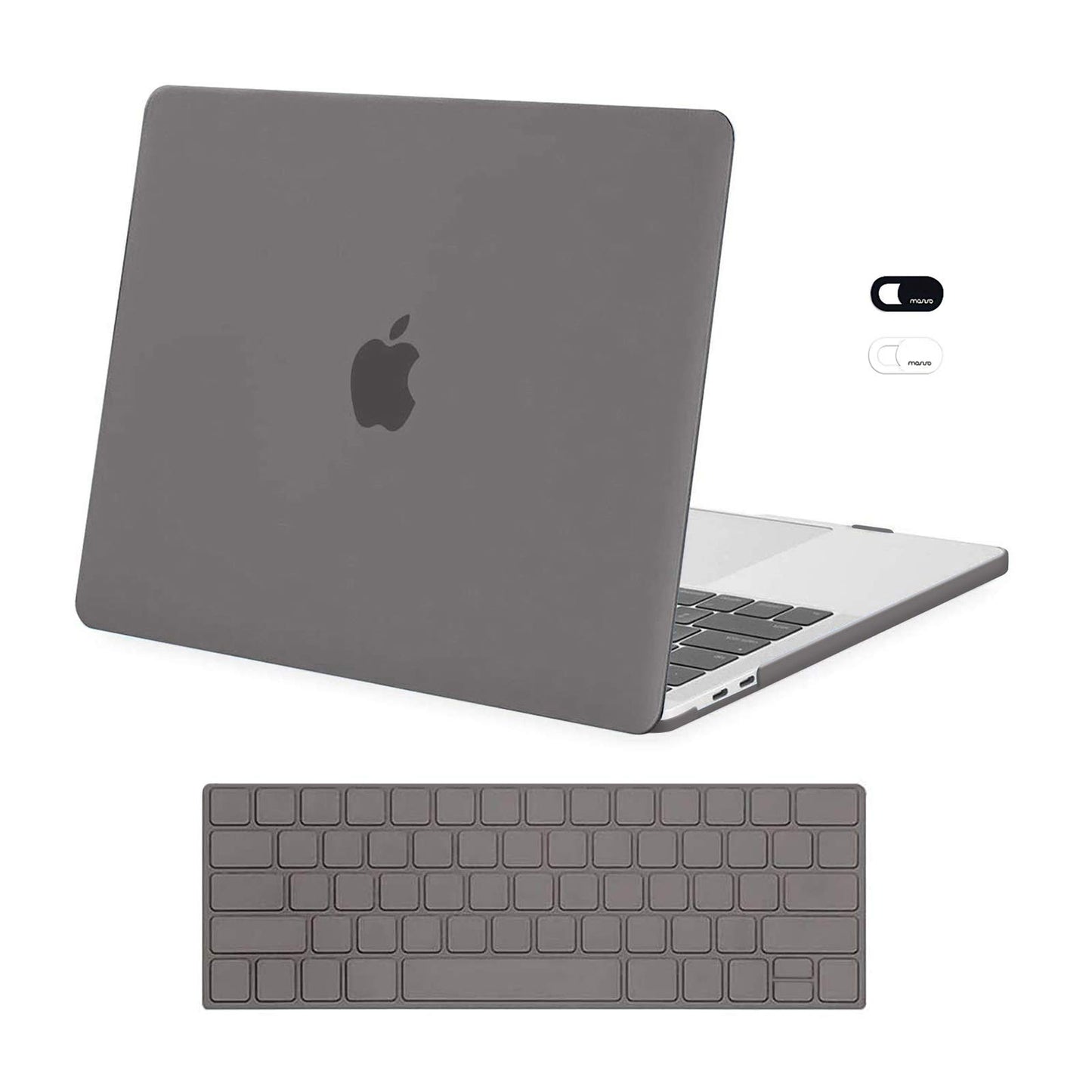 MOSISO Compatible with MacBook Pro 13 inch Case M2 2025, 2024, 2023-2016 A2338 M1 A2251 A2289 A2159 A1989 A1708 A1706, Plastic Hard Case&Keyboard Skin&Webcam Cover for MacBook Pro 13.3, Lavender Gray