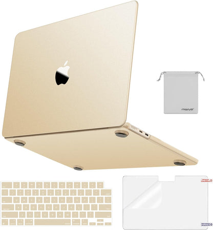 MOSISO Compatible with MacBook Air 13 inch Case M2-M5 2022-2026 A3449 A3240 A3113 A2681, 4 in 1 Matte Hard Shell Kit, Anti-Fingerprint Ultra Thin