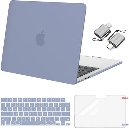 MOSISO Compatible with MacBook Air 13 inch Case M2-M5 2022-2026 A3449 A3240 A3113 A2681, 3 in 1 Heavy Duty Crack Resistant Hard Case with TPU Bumper