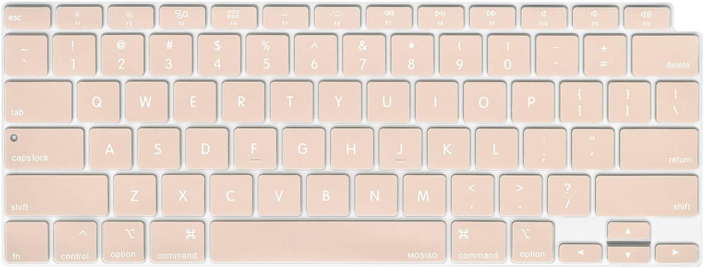 MOSISO Keyboard Cover Compatible with MacBook Air 13 inch 2022 2021 2020 Release A2337 M1 A2179 Retina Display with Touch ID Backlit Magic Keyboard, Waterproof Protective Silicone Skin, Black