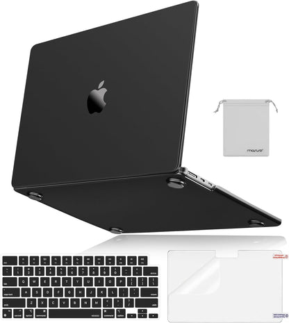 MOSISO for MacBook Air 15 inch Case M5-M2 2026-2023 A3448 A3241 A3114 A2941, 4 in 1 Kit Seamlessly Closes Anti-Fingerprints Matte Hard Shell,Great for Business Travel Study