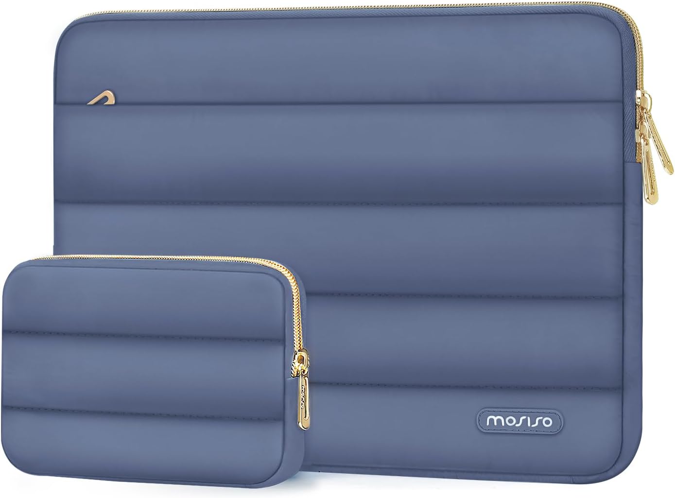 MOSISO Laptop Case 14 inch, 14 inch Puffy Laptop Sleeve Compatible with HP Lenovo Dell ASUS Acer, HP Stream, Dell Latitude, Lenovo IdeaPad, Polyester Horizontal Bag with Small Case, Antique Green mysite