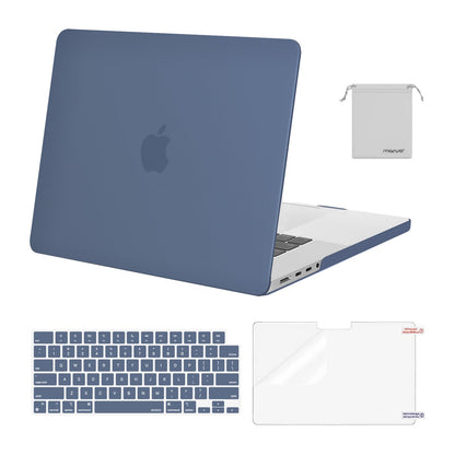 MOSISO Compatible with MacBook Pro 16 inch Case 2025 2024 2023 2022 2021 M4 M3 M2 M1 A3403 A3186 A2991 A2780 A2485 Pro Max, Plastic Hard Shell&Keyboard Cover&Screen Film&Storage Bag, Navy Blue