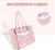MOSISO Laptop Tote Bag for Women, 15.6 inch Work Teacher Laptop Bag, PU Leather Curved Line Computer Briefcase, Large Capacity Handbag for Business Office, Pink