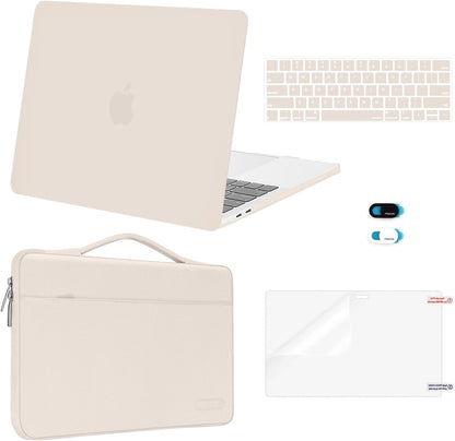 MOSISO Compatible with MacBook Pro 13 inch Case M2 2026, 2025, 2024-2016 A2338 M1 A2251 A2289 A2159 A1989 A1708 A1706, Plastic Hard Case&Bag&Keyboard Skin&Webcam Cover&Screen Protector, Avocado Green