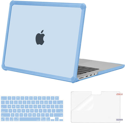 MOSISO Compatible with MacBook Pro 14 inch Case M5-M1 2026-2021 A3427 A3426 A3434 A3112 A3185 A3401 A2918 A2992 A2779 A2442,3 in 1 Kit Anti-Crack Hard Shell with TPU Bumper