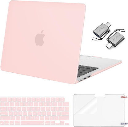 MOSISO Compatible with MacBook Air 13 inch Case M2-M5 2022-2026 A3449 A3240 A3113 A2681, 3 in 1 Heavy Duty Crack Resistant Hard Case with TPU Bumper