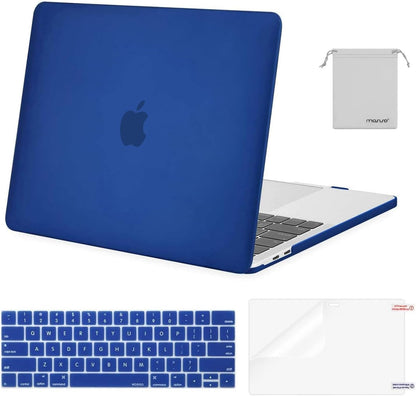 MOSISO Compatible with MacBook Pro 13 inch Case M2 2026 2025 2024 2023 2022-2016 A2338 M1 A2251 A2289 A2159 A1989 A1708 A1706,Plastic Hard Shell&Keyboard Cover&Screen Film&Storage Bag, Black