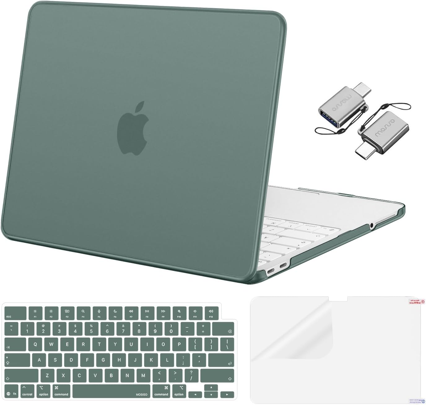 MOSISO Crack-Resistant Cover Compatible with MacBook Neo Case 13 inch 2026 Release Model A3404 with A18 Pro Chip, Protective Hard Shell&Keyboard Cover&Screen Film&Type C