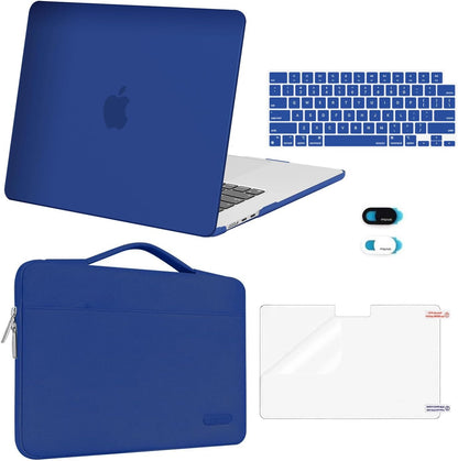 MOSISO Compatible with MacBook Air 13 inch Case M2-M5 2022-2026 A3449 A3240 A3113 A2681, Hard Shell, Sleeve Bag, Keyboard Skin, Webcam Cover & Screen Film
