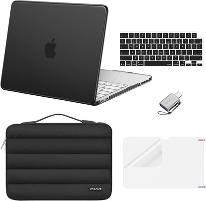 MOSISO Compatible with MacBook Neo Case 13 inch 2026 Release Model A3404 with A18 Pro Chip, Scratch-Resistant Protective Hard Shell&Puffy Sleeve Bag&Keyboard Skin&Screen Film&Type C