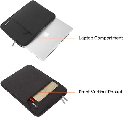 MOSISO Laptop Case 18.5 inch, Laptop Sleeve Compatible with ASUS | Gaming Monitor HP Dell Lenovo Notebook | Polyester Vertical Computer Sleeve Bag | with Pocket | Black