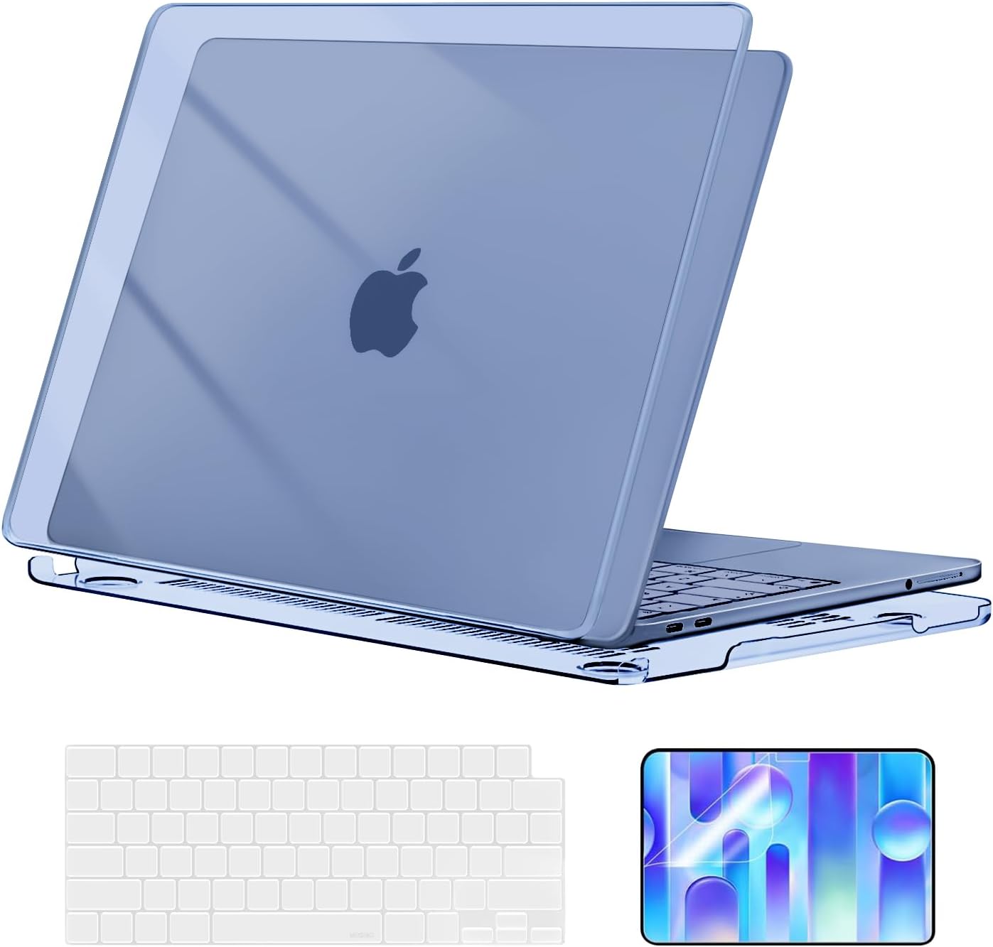 MOSISO Compatible with MacBook Neo Case 13 inch 2026 Release Model A3404 with A18 Pro Chip, Ultra-Thin Protective Crystal Hard Shell Case&Keyboard Cover&Screen Protector, Clear mysite