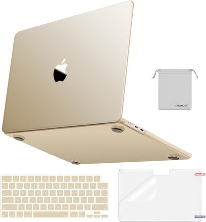 MOSISO for MacBook Air 15 inch Case M5-M2 2026-2023 A3448 A3241 A3114 A2941, 4 in 1 Kit Seamlessly Closes Anti-Fingerprints Matte Hard Shell,Great for Business Travel Study