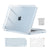 MOSISO Compatible with MacBook Air 15 inch Case M4 M3 M2 2025 2024 2023 Release A3241 A3114 A2941 with Touch ID, Plastic Hard Shell Case&Keyboard Cover&Screen Protector&Storage Bag, Crystal Clear