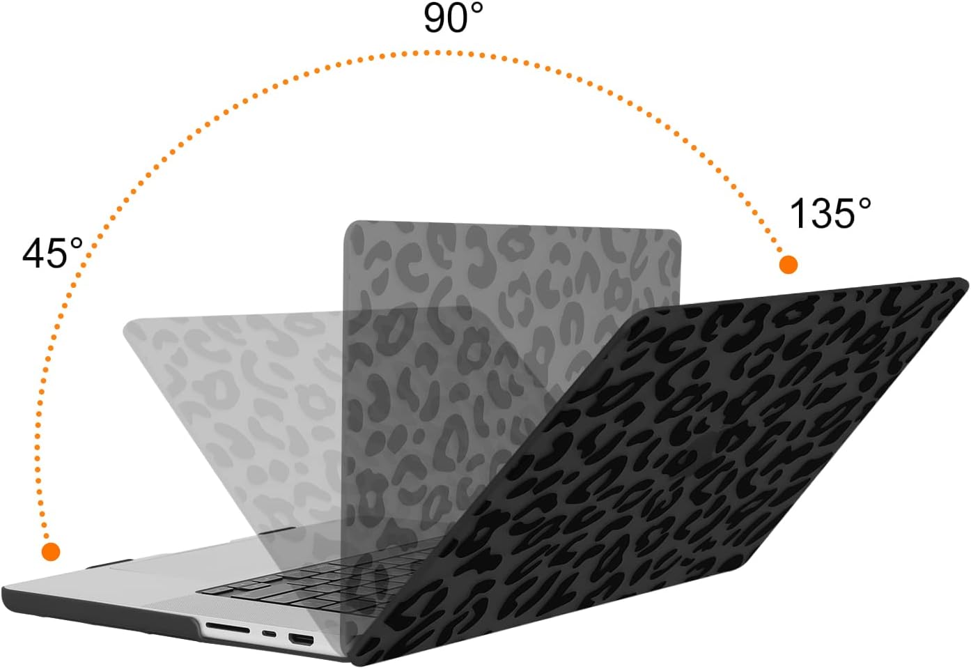 MOSISO Compatible with MacBook Pro 16 inch Case M5 2026 M4 2025 M3 M2 M1 2024-2021 A3429 A3428 A3403 A3186 A2991 A2780 A2485 Pro Max Chip,Leopard Grain Hard Case&Keyboard Cover&Screen Film, Black