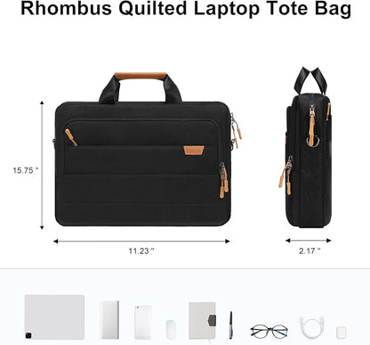 MOSISO Laptop Shoulder Messenger Bag, Computer Bag, Briefcase with Front Rectangle&Horizontal Pockets&Belt iMosiso