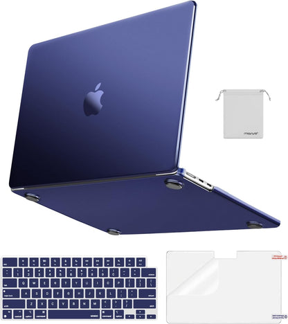 MOSISO Compatible with MacBook Air 13 inch Case M2-M5 2022-2026 A3449 A3240 A3113 A2681, 4 in 1 Matte Hard Shell Kit, Anti-Fingerprint Ultra Thin