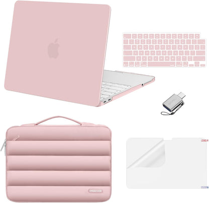 MOSISO Compatible with MacBook Neo Case 13 inch 2026 Release Model A3404 with A18 Pro Chip, Scratch-Resistant Protective Hard Shell&Puffy Sleeve Bag&Keyboard Skin&Screen Film&Type C