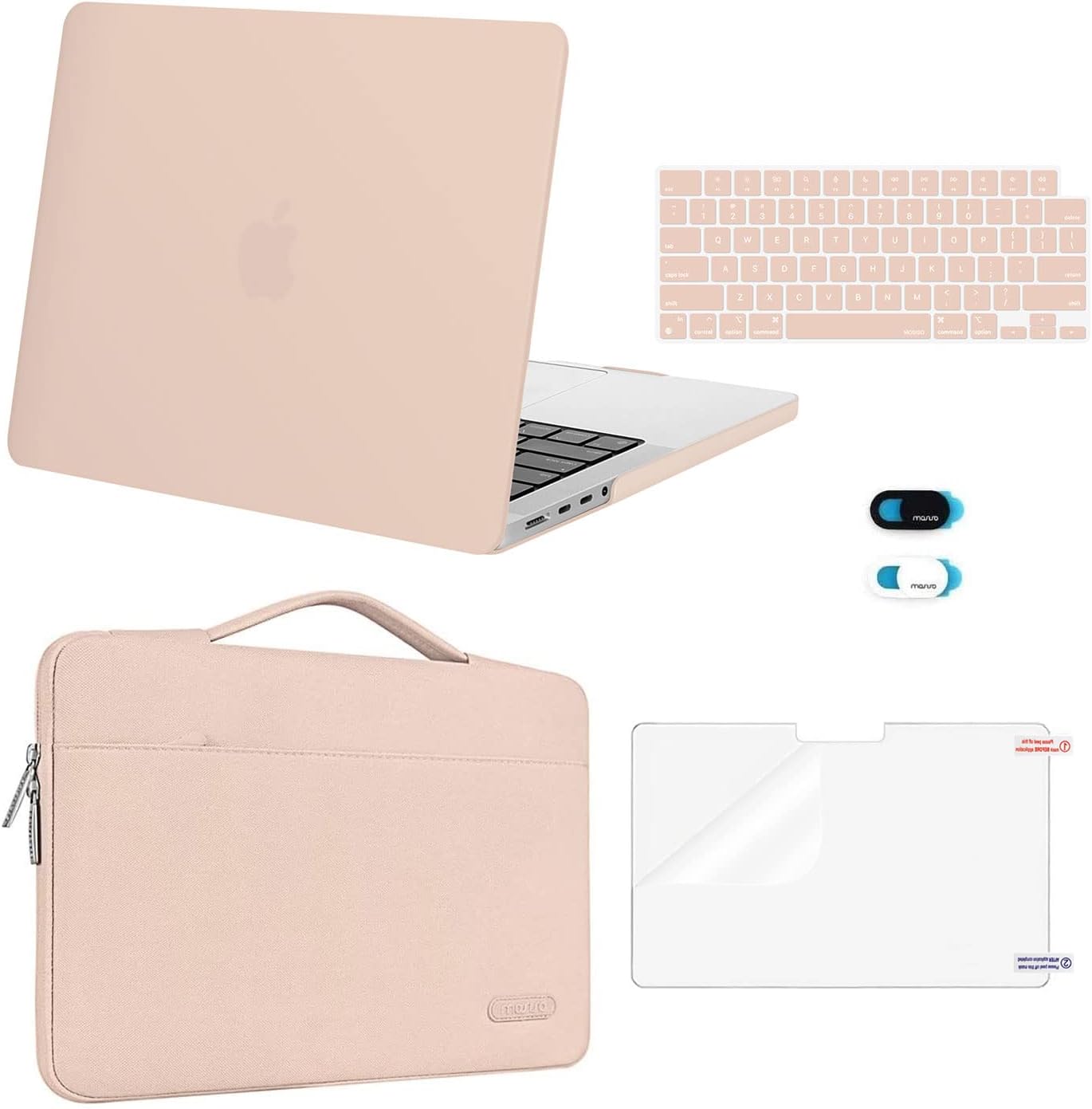 MOSISO Compatible with MacBook Pro 14 inch Case M5 2026 M4 M3 M2 M1 2025-2021 A3427 A3426 A3434 A3112 A3185 A3401 A2918 A2992 A2779 A2442, Case&Bag&Keyboard Skin&Webcam Cover&ScreenFilm