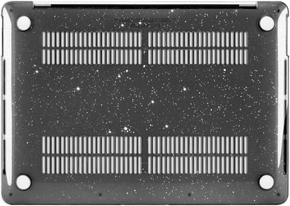MOSISO Compatible with MacBook Pro 13 inch Case M2 2025, 2024, 2023-2016 A2338 M1 A2251 A2289 A2159 A1989 A1708 A1706, Sparkly Plastic Hard Shell Case&Keyboard Skin&Screen Protector&Pouch, Black