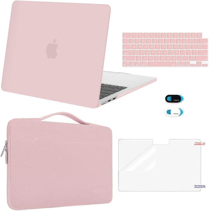 MOSISO Compatible with MacBook Air 13 inch Case M5 2026 M4 2025 M3 M2 2024-2022 A3449 A3240 A3113 A2681,Hard Shell&Sleeve Bag&Keyboard Skin&Webcam Cover&ScreenFilm for MacBook Air 13.6
