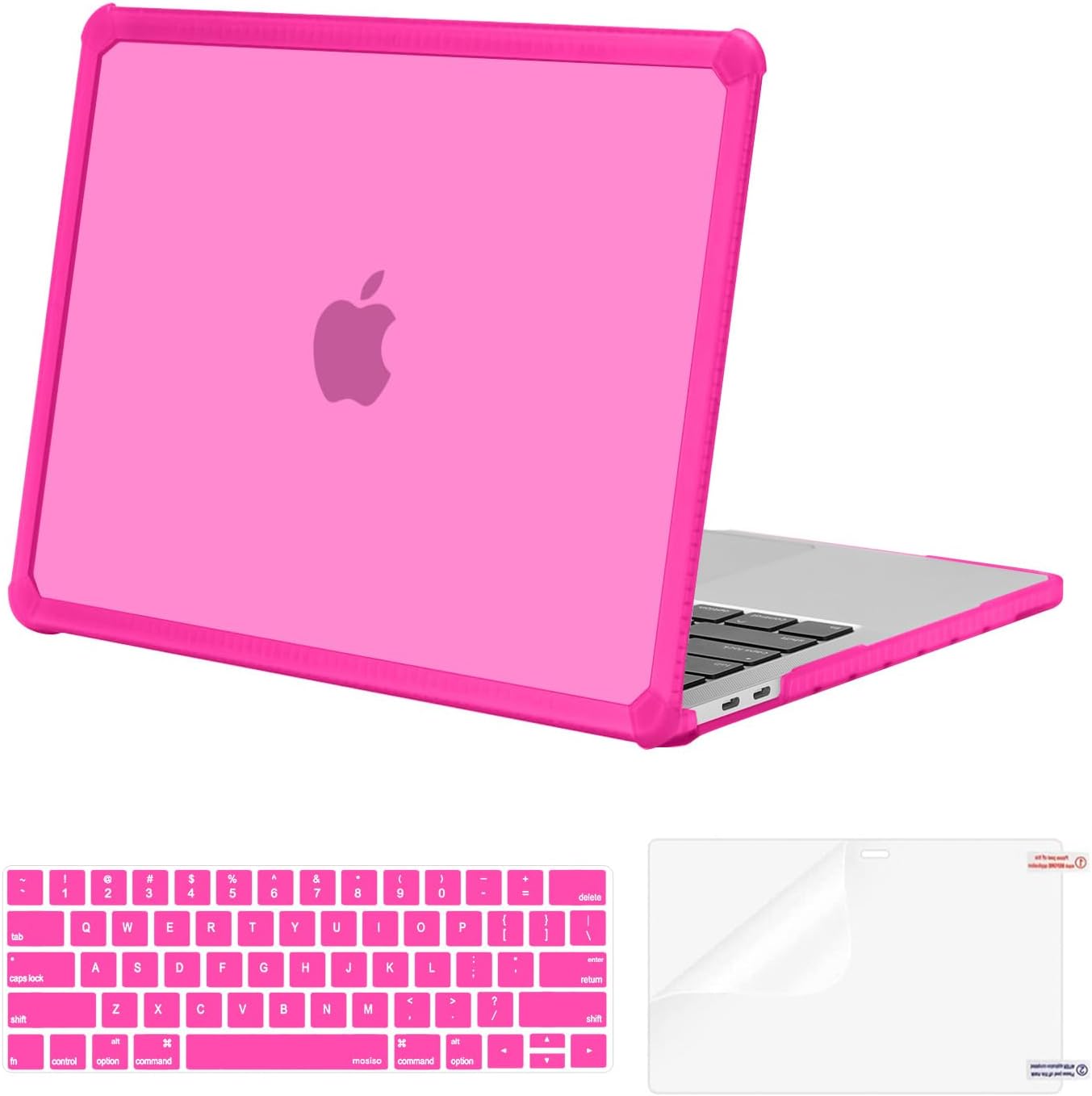 MOSISO Crack-Resistant Cover Compatible with MacBook Pro 13 inch Case M2 2026-2016 A2338 M1 A2251 A2289 A2159 A1989 A1708 A1706,Heavy Duty Shell with TPU Bumper&Keyboard Cover&ScreenFilm