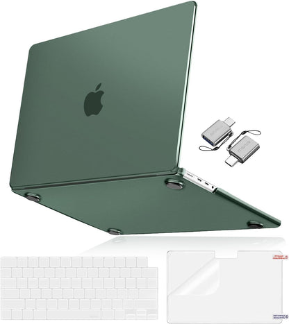 MOSISO 4 in 1 Anti-Fingerprint Hard Shell Case Compatible with MacBook Pro 16 Inch M5-M1 2026-2021 A3429 A3428 A3403 A3186 A2991 A2780 A2485, Seamless Snap-On Anti-Crack Protective Kit