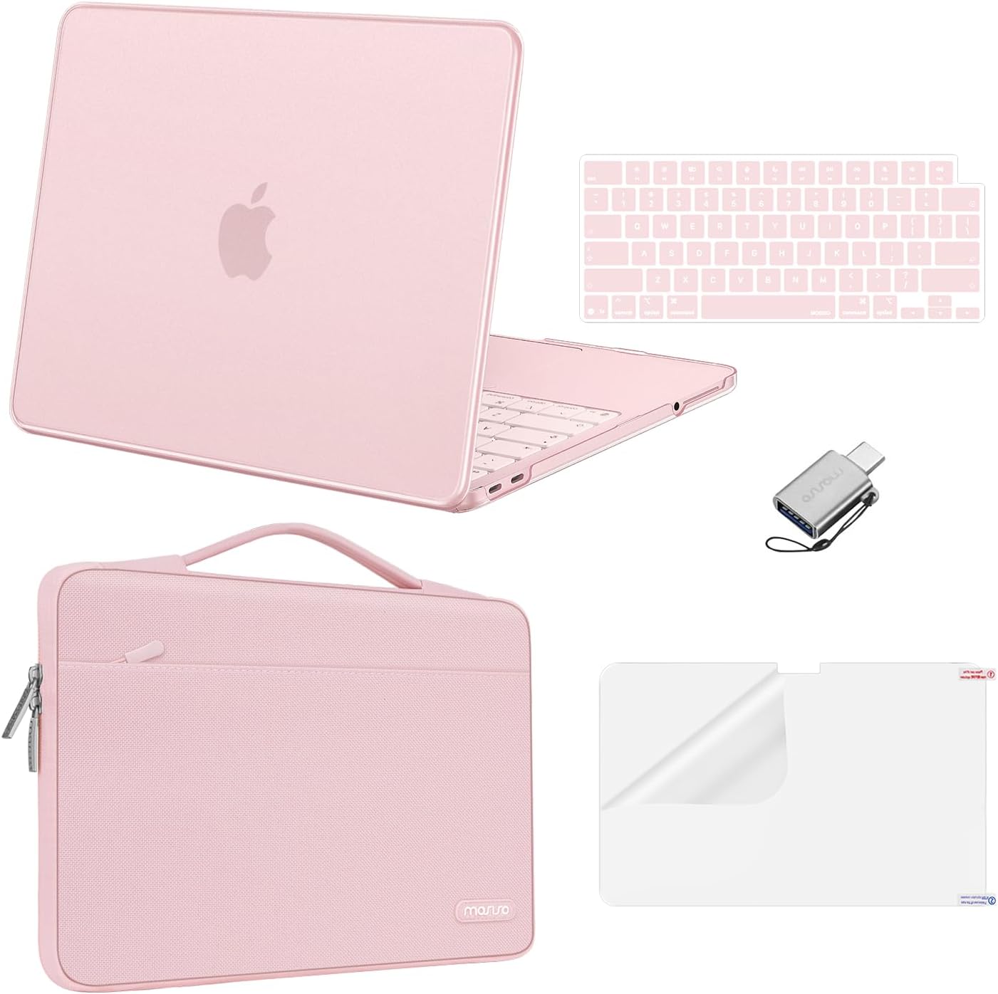 MOSISO Compatible with MacBook Neo Case 13 inch 2026 Release Model A3404 with A18 Pro Chip, Scratch-Resistant Protective Hard Shell&Sleeve Bag&Keyboard Cover&Screen Protector&Type C