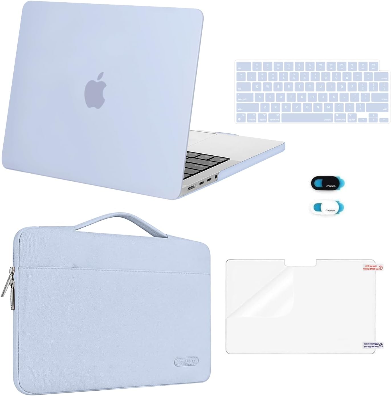 MOSISO Compatible with MacBook Pro 14 inch Case M5 2026 M4 M3 M2 M1 2025-2021 A3427 A3426 A3434 A3112 A3185 A3401 A2918 A2992 A2779 A2442, Case&Bag&Keyboard Skin&Webcam Cover&ScreenFilm