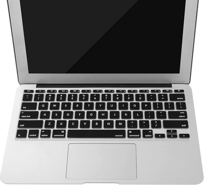 MOSISO Protective Keyboard Cover Skin Compatible with MacBook Air 11 inch A1370 A1465, Black