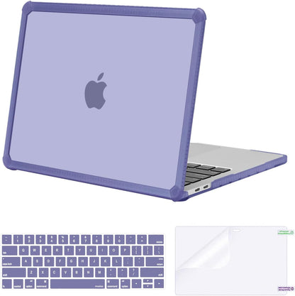 MOSISO Crack-Resistant Cover Compatible with MacBook Pro 13 inch Case M2/M1 2026-2016 A2338 A2251 A2289 A2159 A1989 A1708 A1706,Heavy Duty Shell with TPU Bumper&Keyboard Cover&ScreenFilm