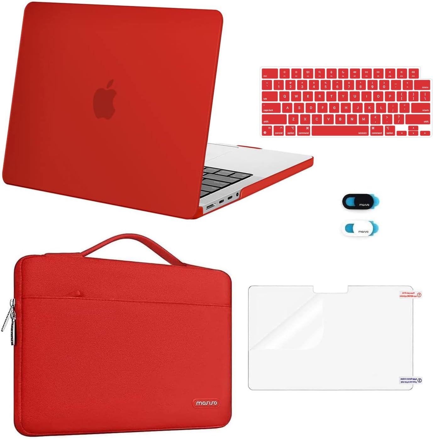 MOSISO Compatible with MacBook Pro 14 inch Case M5 2026 M4 M3 M2 M1 2025-2021 A3427 A3426 A3434 A3112 A3185 A3401 A2918 A2992 A2779 A2442, Case&Bag&Keyboard Skin&Webcam Cover&ScreenFilm