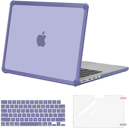 MOSISO Compatible with MacBook Pro 14 inch Case M5-M1 2026-2021 A3427 A3426 A3434 A3112 A3185 A3401 A2918 A2992 A2779 A2442,3 in 1 Kit Anti-Crack Hard Shell with TPU Bumper