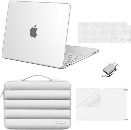 MOSISO Compatible with MacBook Neo Case 13 inch 2026 Release Model A3404 with A18 Pro Chip, Scratch-Resistant Protective Hard Shell&Puffy Sleeve Bag&Keyboard Skin&Screen Film&Type C
