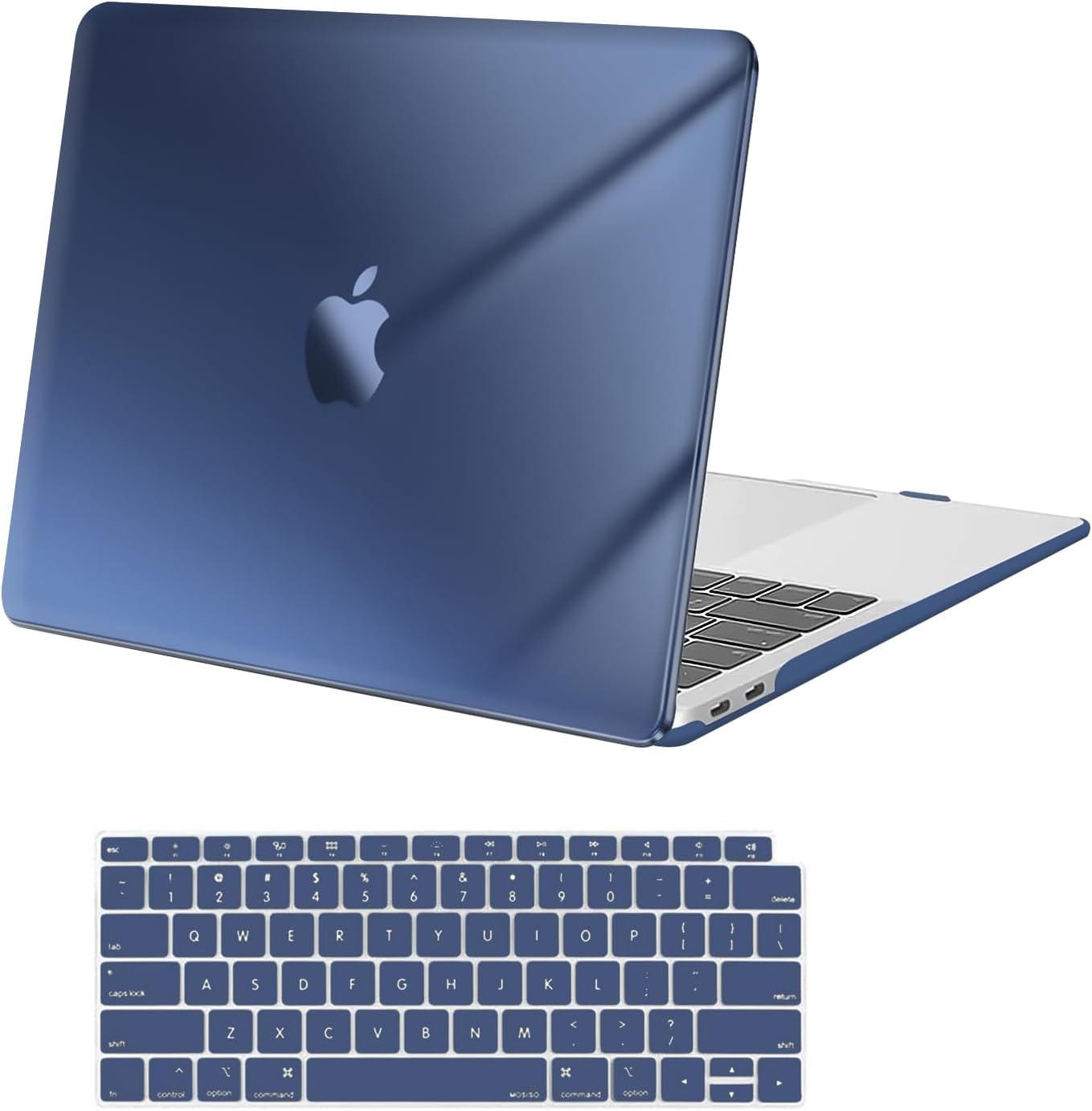 MOSISO Compatible with MacBook Air 13 inch Case M1 2021 2020 2019 2018 Release A2337 A2179 A1932 Touch ID, Plastic Hard Shell Cover&Keyboard Cover for MacBook Air 13.3 inch Case M1, Transparent mysite