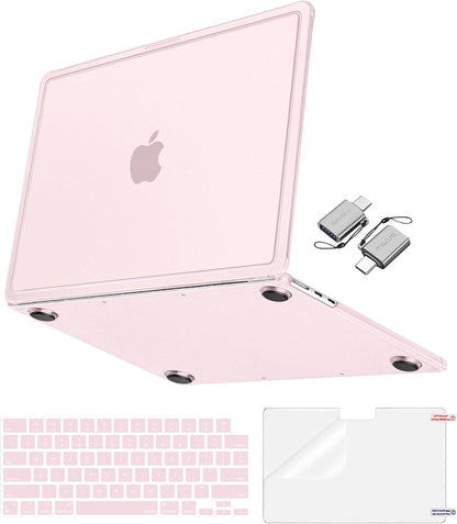 MOSISO 4-in-1 Hard Shell Case for MacBook Air 13 & 13.6 Inch M5 M4 M3 M2 (2026-2022) — A3449/A3240/A3113/A2681, Matte Anti-Fingerprint Kit