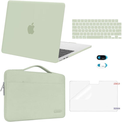 MOSISO Compatible with MacBook Air 13 inch Case M5 2026 M4 2025 M3 M2 2024-2022 A3449 A3240 A3113 A2681,Hard Shell&Sleeve Bag&Keyboard Skin&Webcam Cover&ScreenFilm for MacBook Air 13.6