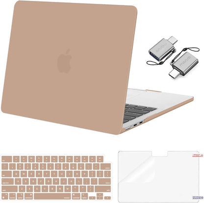 MOSISO Compatible with MacBook Air 13 inch Case M2-M5 2022-2026 A3449 A3240 A3113 A2681, 3 in 1 Heavy Duty Crack Resistant Hard Case with TPU Bumper