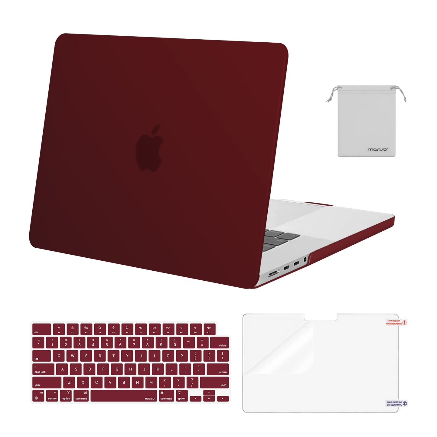 MOSISO Compatible with MacBook Pro 16 inch Case 2025 2024 2023 2022 2021 M4 M3 M2 M1 A3403 A3186 A2991 A2780 A2485 Pro Max, Plastic Hard Shell&Keyboard Cover&Screen Film&Storage Bag, Navy Blue