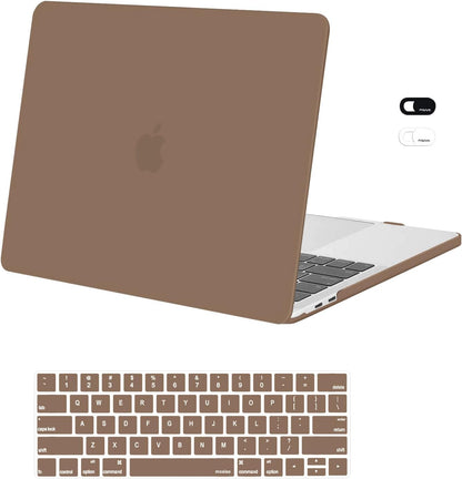 MOSISO Compatible with MacBook Pro 13 inch Case M2 2026, 2025, 2024-2016 A2338 M1 A2251 A2289 A2159 A1989 A1708 A1706,Plastic Hard Case&Keyboard Skin&Webcam Cover for MacBook Pro 13.3, Rose Quartz