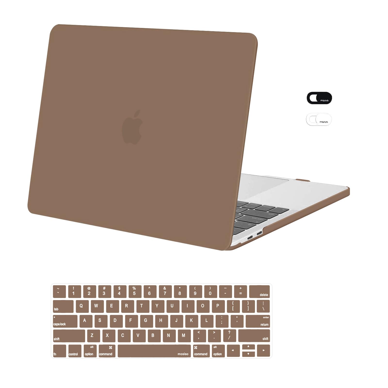 MOSISO Compatible with MacBook Pro 13 inch Case M2 2025, 2024, 2023-2016 A2338 M1 A2251 A2289 A2159 A1989 A1708 A1706, Plastic Hard Case&Keyboard Skin&Webcam Cover for MacBook Pro 13.3, Lavender Gray