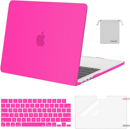 MOSISO Compatible with MacBook Air 13 inch Case M2-M5 2022-2026 A3449 A3240 A3113 A2681, 4 in 1 Protective Kit: Hard Shell, Keyboard Cover, Screen Film & Storage Pouch