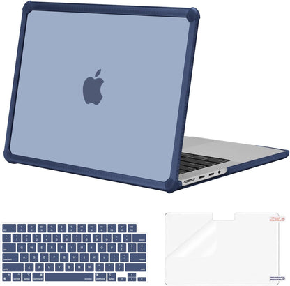 MOSISO Compatible with MacBook Pro 14 inch Case M5-M1 2026-2021 A3427 A3426 A3434 A3112 A3185 A3401 A2918 A2992 A2779 A2442,3 in 1 Kit Anti-Crack Hard Shell with TPU Bumper