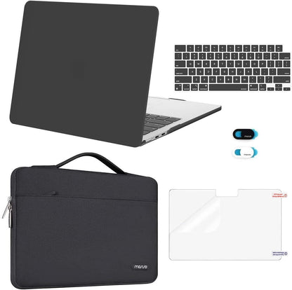 MOSISO Compatible with MacBook Air 13 inch Case M5 2026 M4 2025 M3 M2 2024-2022 A3449 A3240 A3113 A2681,Hard Shell&Sleeve Bag&Keyboard Skin&Webcam Cover&ScreenFilm for MacBook Air 13.6