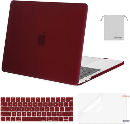 MOSISO Compatible with MacBook Pro 13 inch Case M2 2026 2025 2024 2023 2022-2016 A2338 M1 A2251 A2289 A2159 A1989 A1708 A1706,Plastic Hard Shell&Keyboard Cover&Screen Film&Storage Bag, Black
