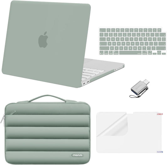 MOSISO Compatible with MacBook Neo Case 13 inch 2026 Release Model A3404 with A18 Pro Chip, Scratch-Resistant Protective Hard Shell&Puffy Sleeve Bag&Keyboard Skin&Screen Film&Type C