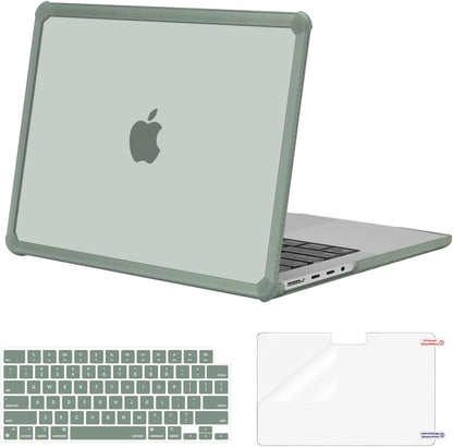 MOSISO Compatible with MacBook Pro 14 inch Case M5-M1 2026-2021 A3427 A3426 A3434 A3112 A3185 A3401 A2918 A2992 A2779 A2442,3 in 1 Kit Anti-Crack Hard Shell with TPU Bumper