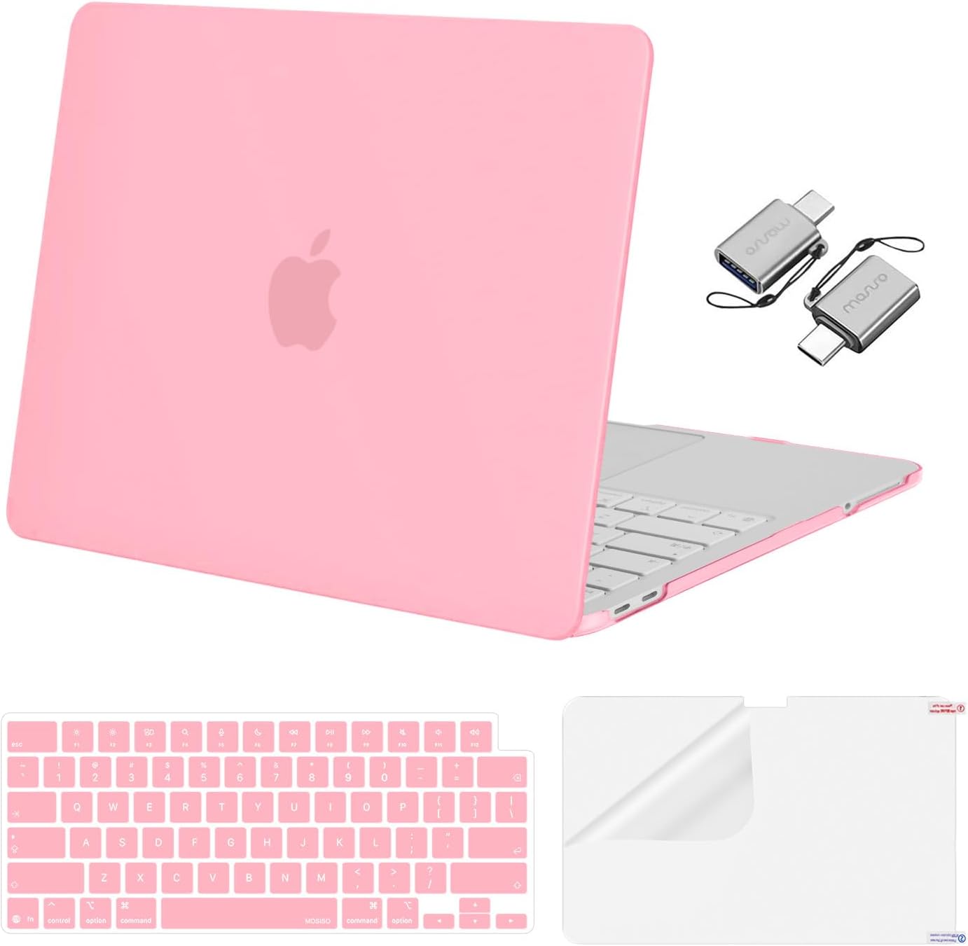 MOSISO Crack-Resistant Cover Compatible with MacBook Neo Case 13 inch 2026 Release Model A3404 with A18 Pro Chip, Protective Hard Shell&Keyboard Cover&Screen Film&Type C