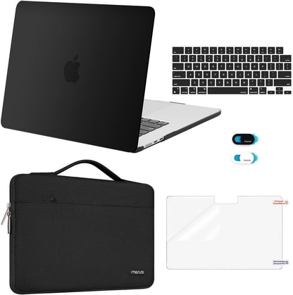 MOSISO Compatible with MacBook Air 13 inch Case M2-M5 2022-2026 A3449 A3240 A3113 A2681, Hard Shell, Sleeve Bag, Keyboard Skin, Webcam Cover & Screen Film